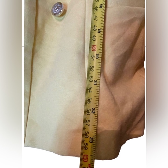 Cloe Military Style Fitted Jacket, Yellow size M - Picture 3 of 7